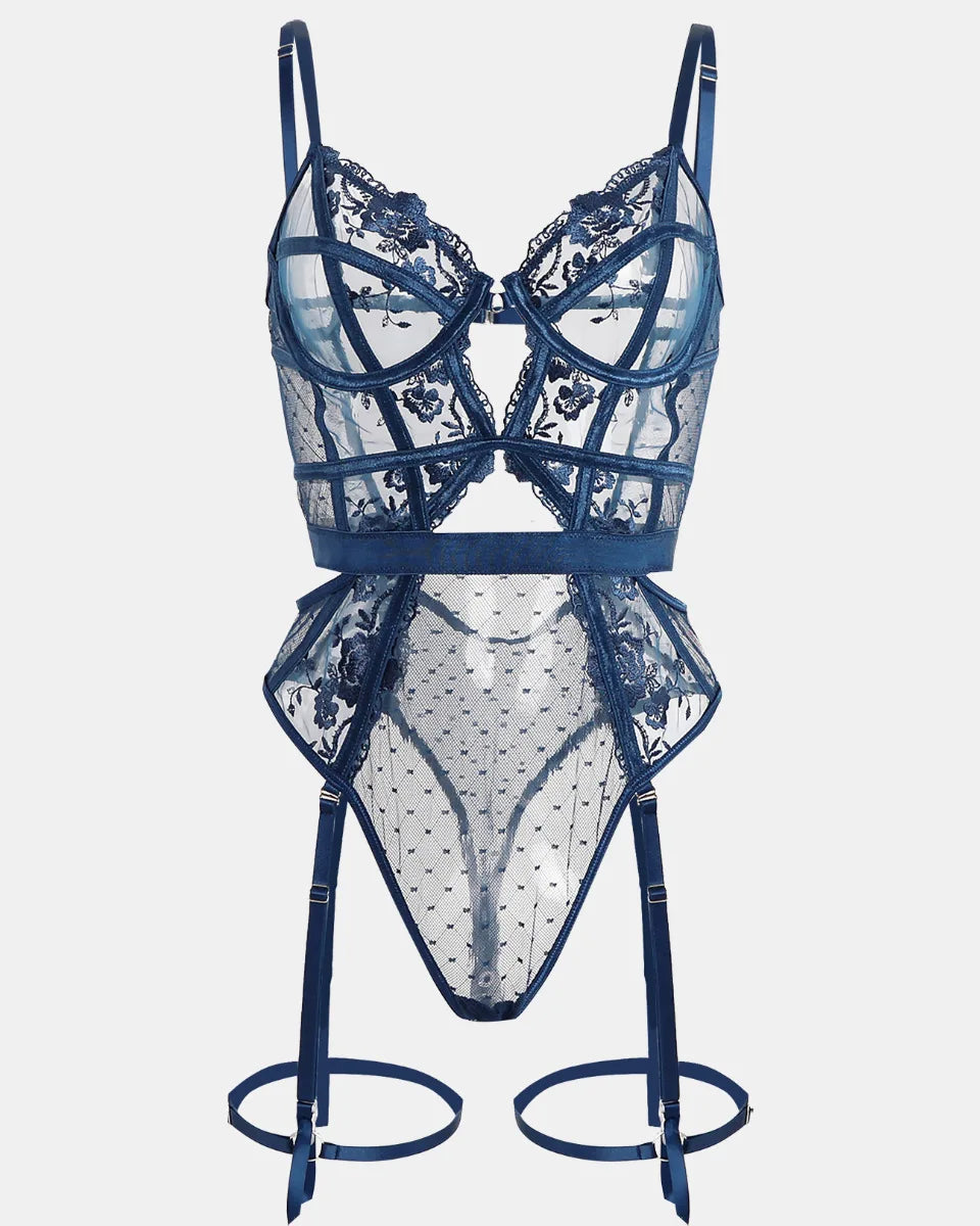 Odette Lace Garter Bodysuit