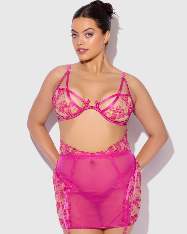 Nova Pink 3pc Lingerie Set | Lavah Intimates