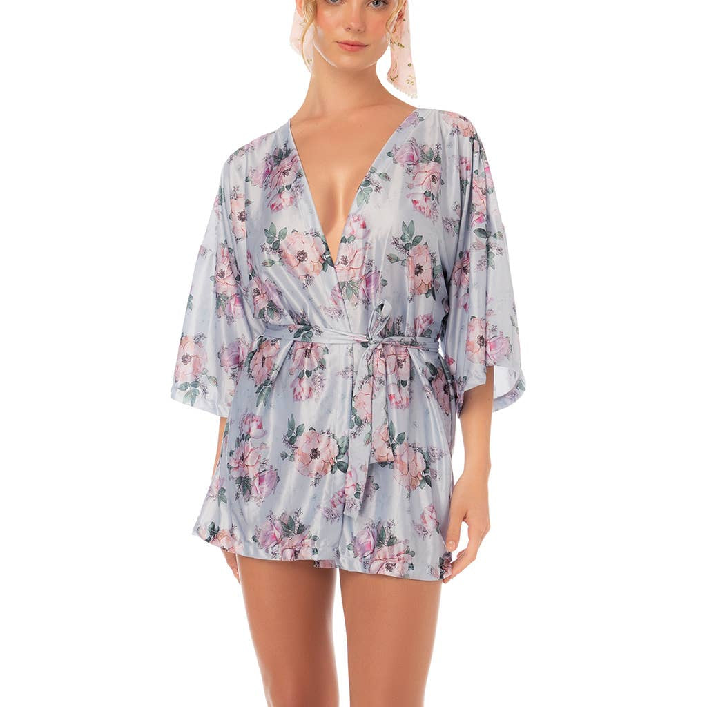 Fleur Floral Short Robe