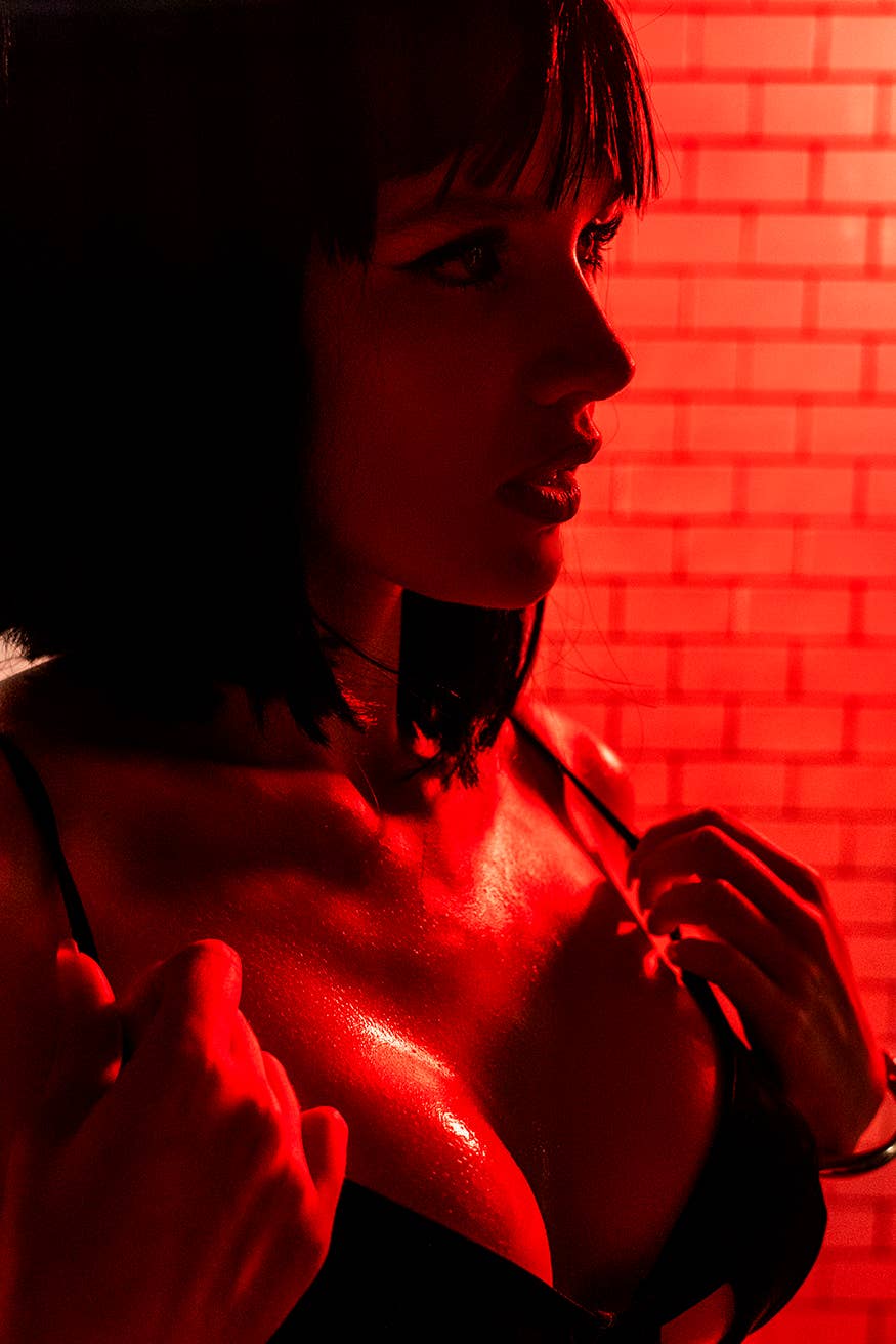 Velvet Eclipse Bodysuit with Mesh Panels | Lavah Intimates