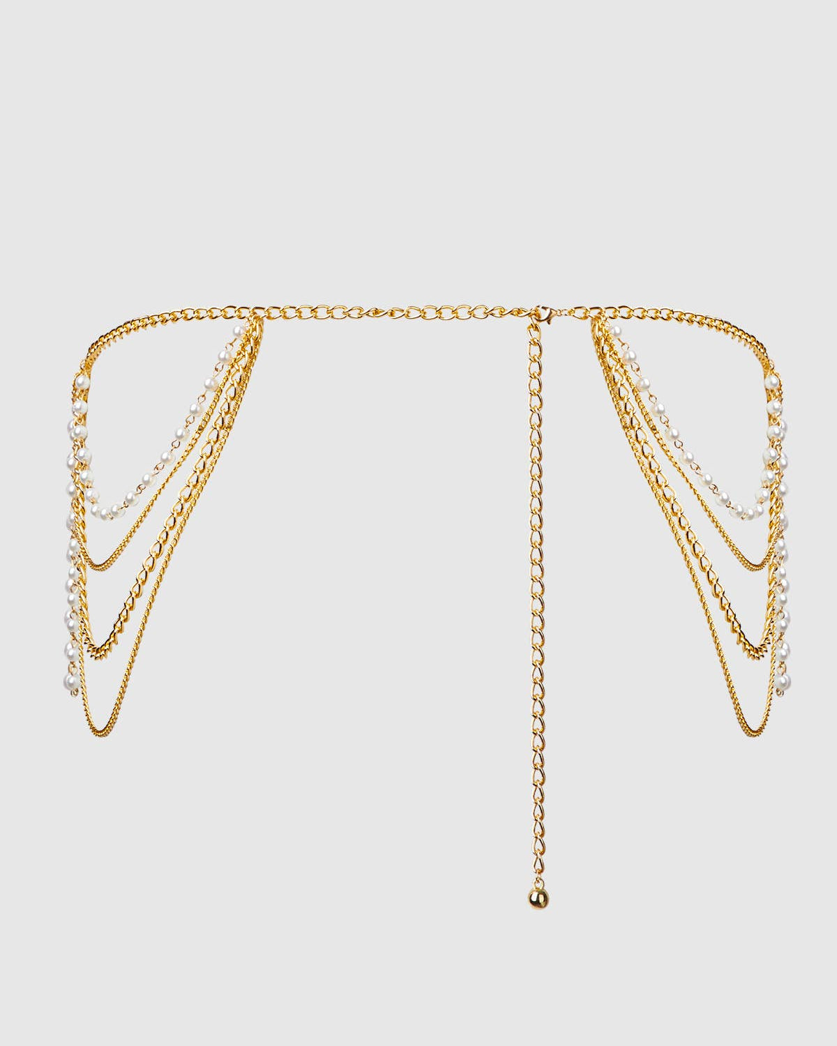 Pearl Chain Draped Garter | Lavah Intimates