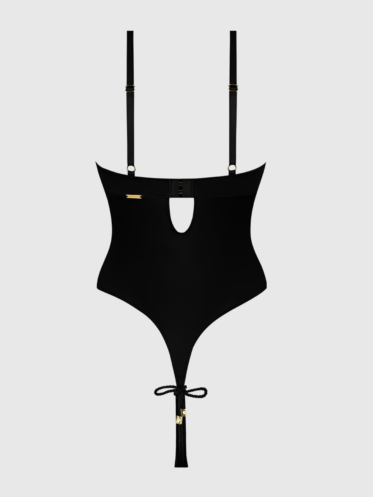 Iryna Silky Micro Rope Crotchless Teddy | Lavah Intimates