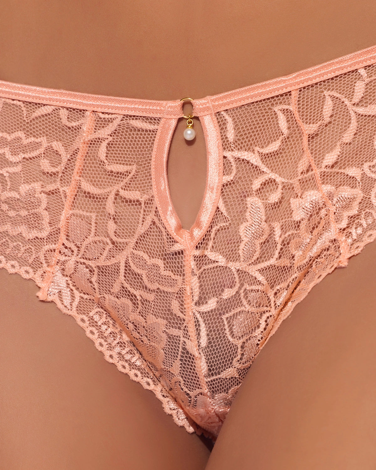 Gigi Stretch Lace Keyhole Tanga | Lavah Intimates