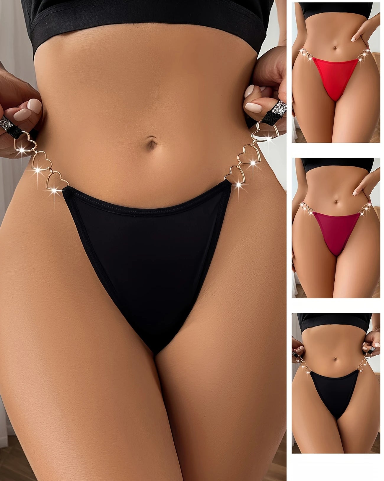 Heart of Gold Thong | Lavah Intimates