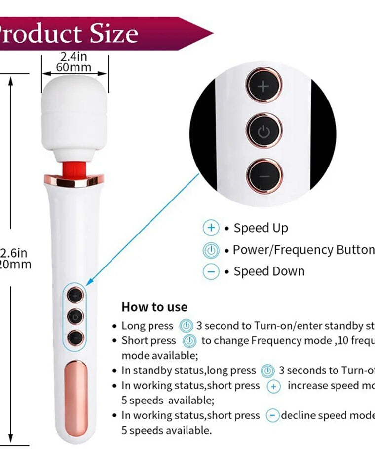 Wireless Magic Wand Massager | Lavah Intimates