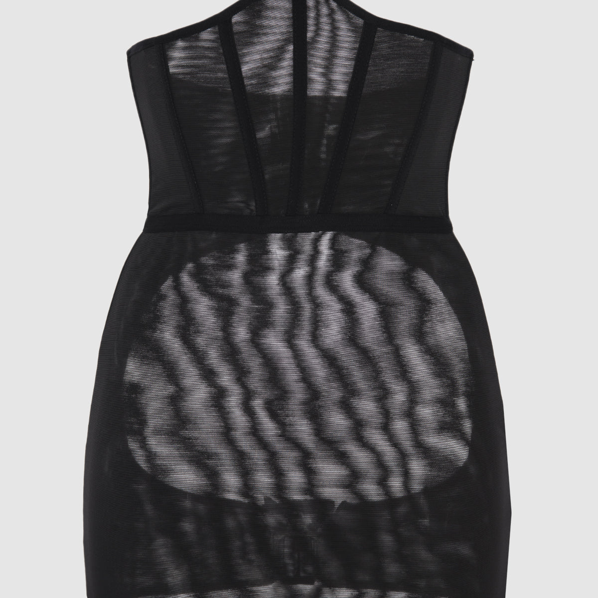 Devon Mesh Backless Corseted Skirt | Lavah Intimates