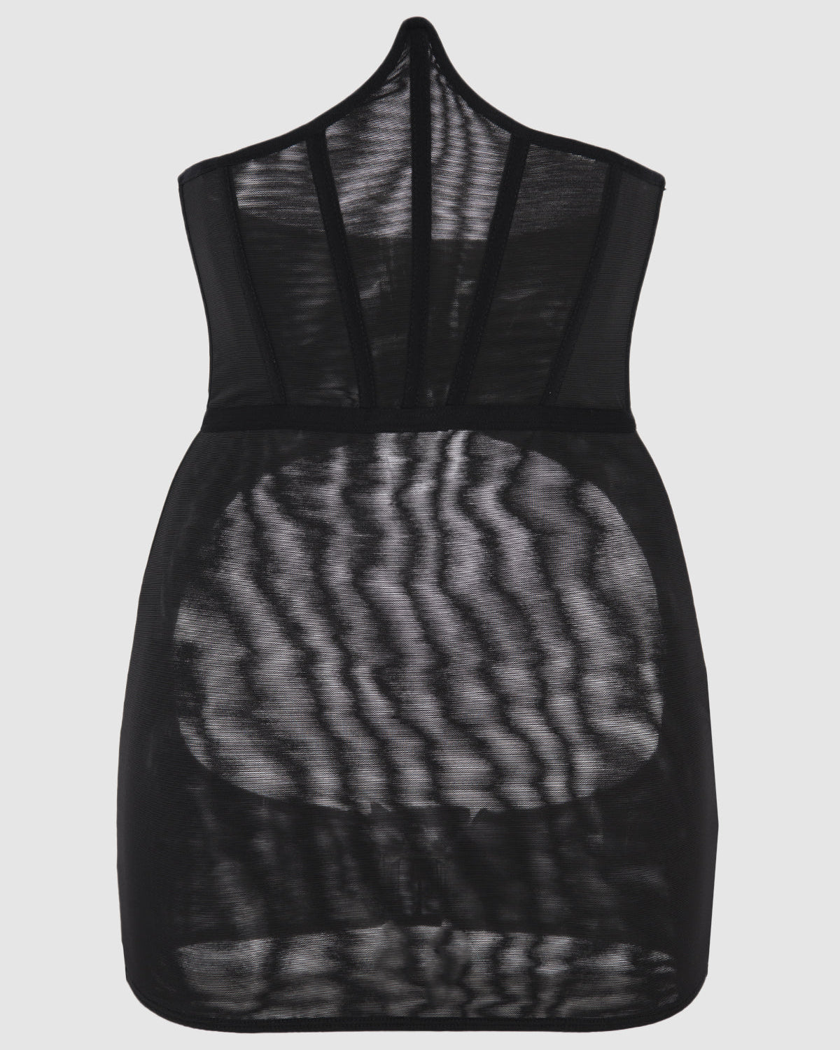 Devon Mesh Backless Corseted Skirt | Lavah Intimates