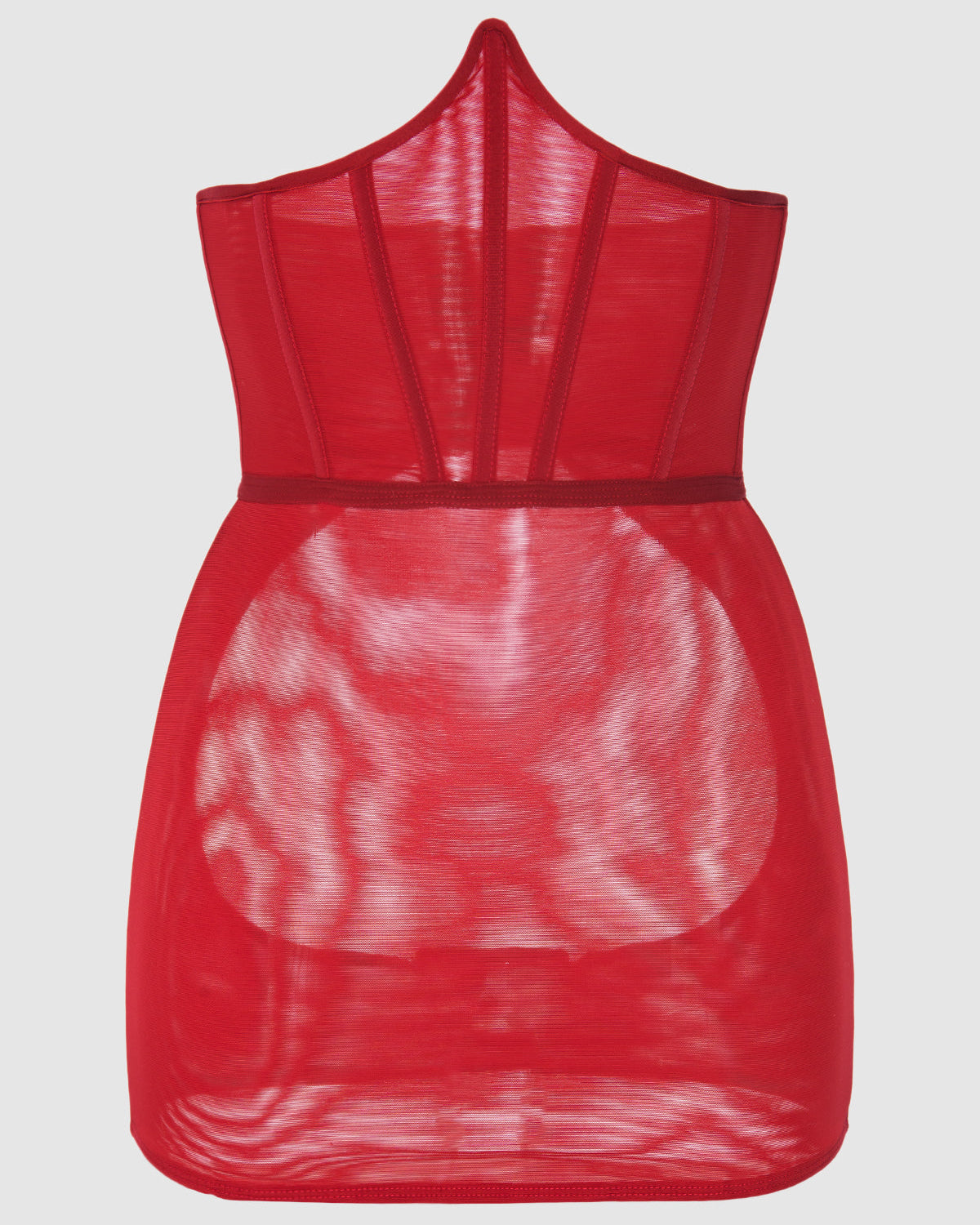 Devon Mesh Backless Corseted Skirt | Lavah Intimates