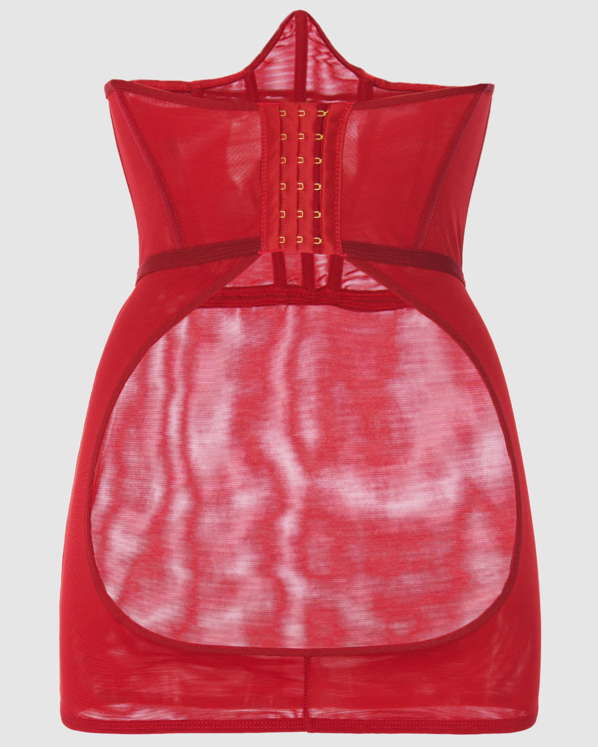 Devon Mesh Backless Corseted Skirt | Lavah Intimates