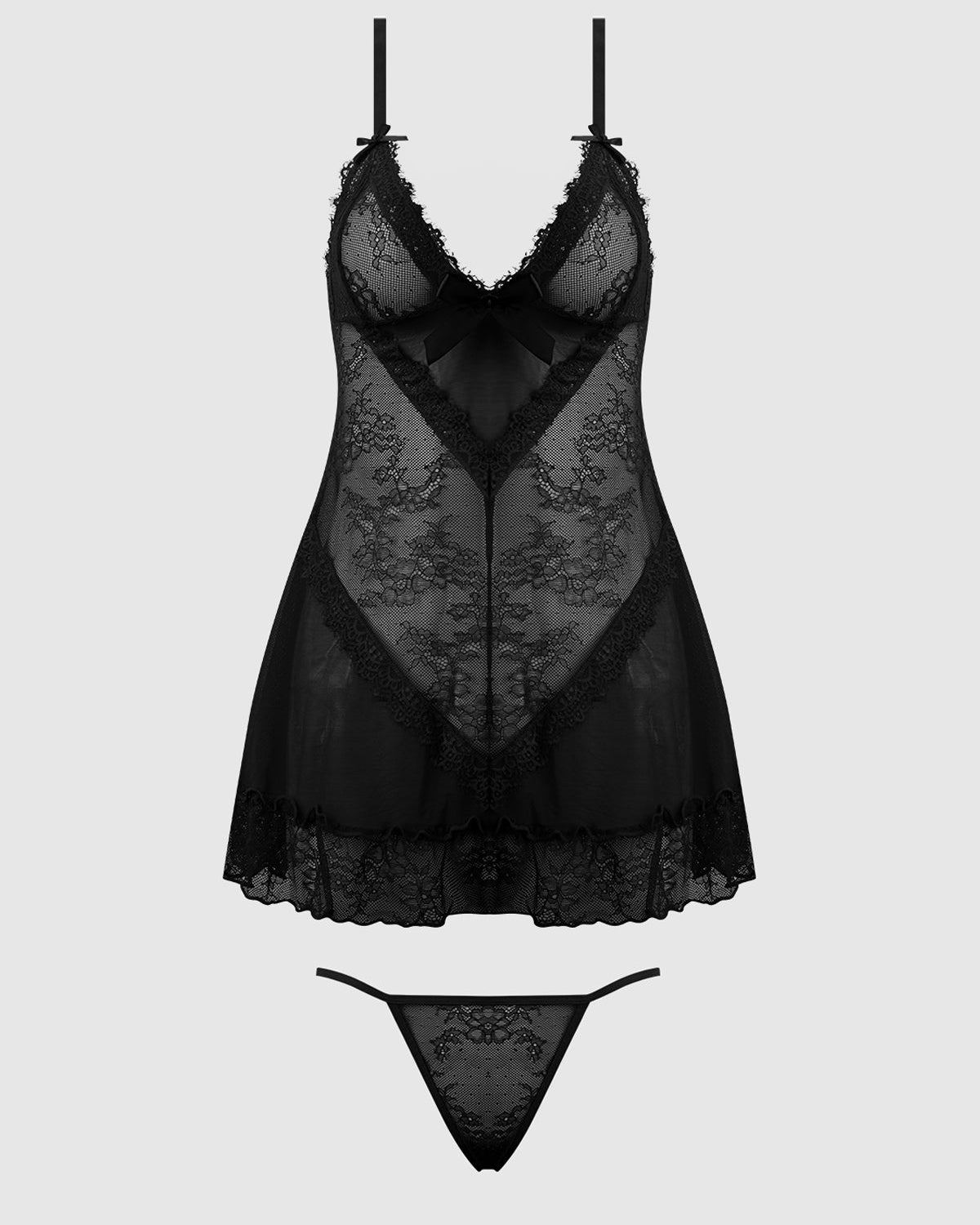 Kiki Lace Babydol G-String Set | Lavah Intimates