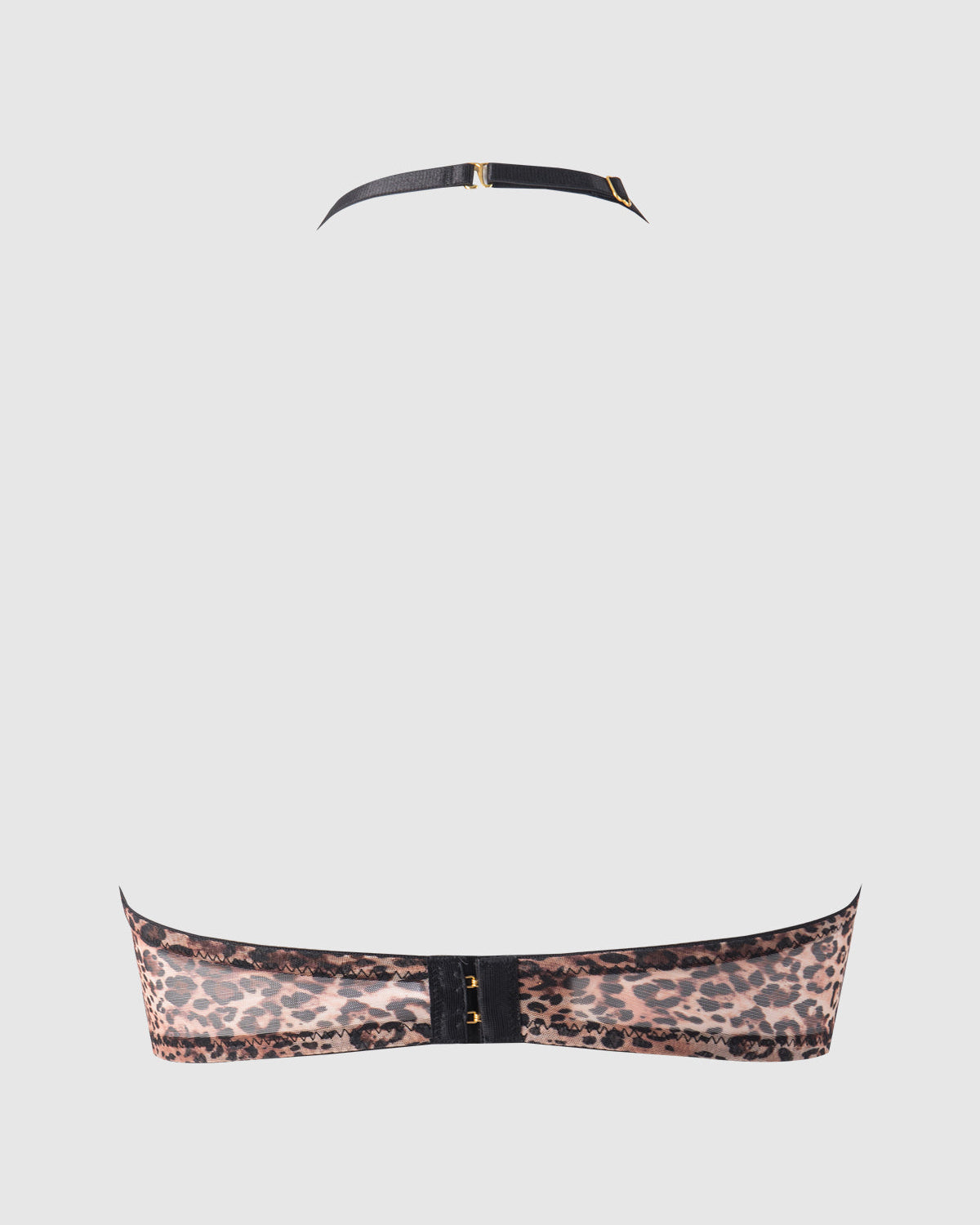Felicia Leopard Mesh Lace Bra Garter G-String Set | Lavah Intimates
