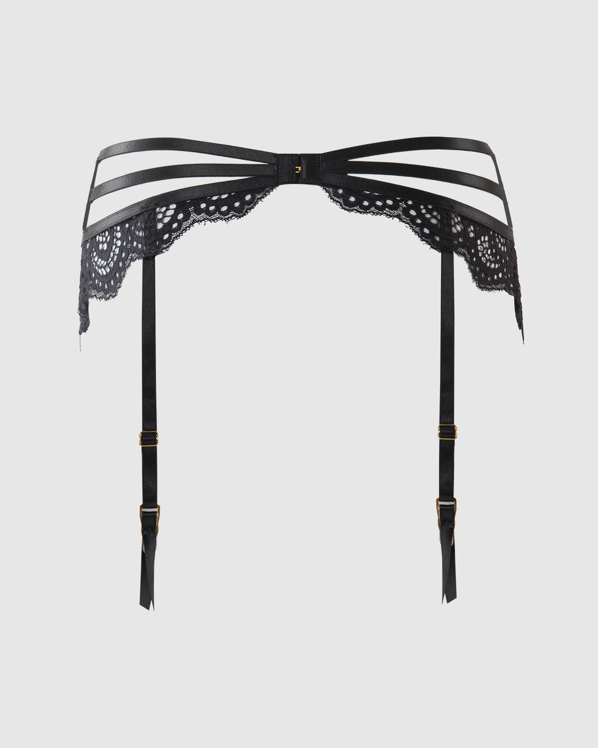 Felicia Leopard Mesh Lace Bra Garter G-String Set | Lavah Intimates