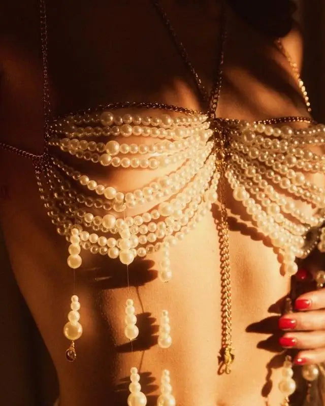 Brisa Pearl Bodychain Bra | Lavah Intimates