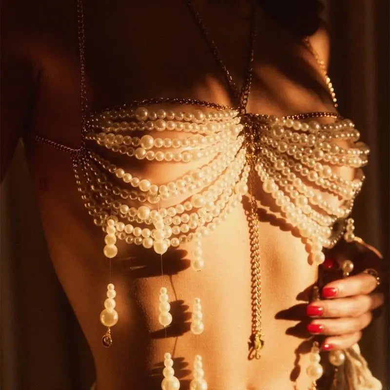 Brisa Pearl Bodychain Bra | Lavah Intimates