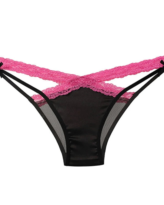 Elegant Cross Band Lace Panties | Lavah Intimates