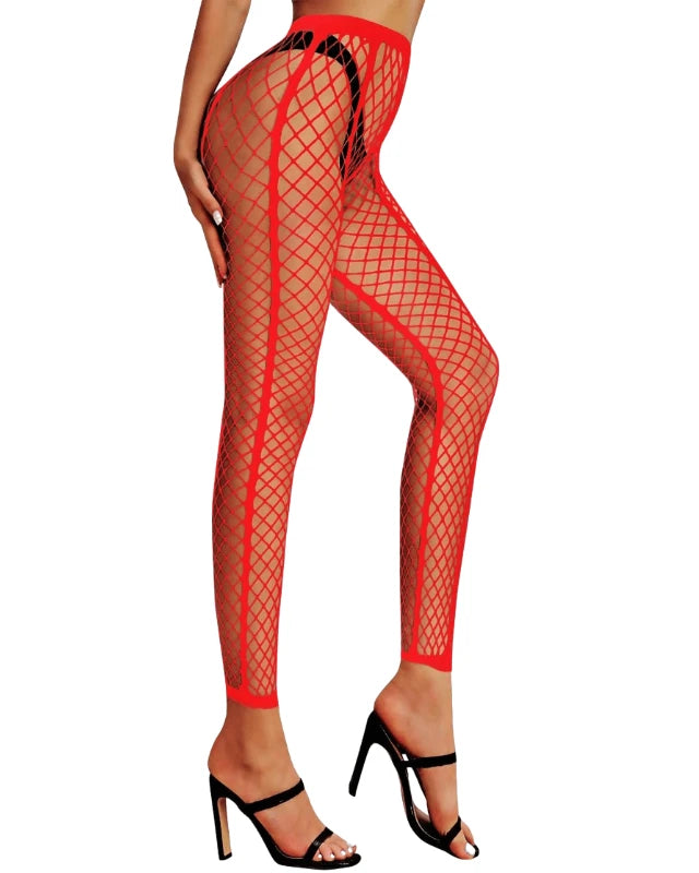 Striped Fishnet Pantyhose | Lavah Intimates