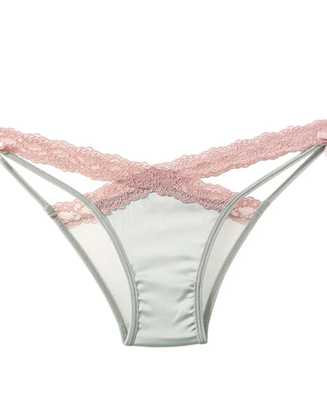 Elegant Cross Band Lace Panties | Lavah Intimates