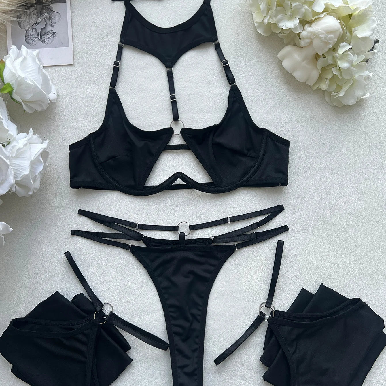 Nyx Strappy Halter Set | Lavah Intimates