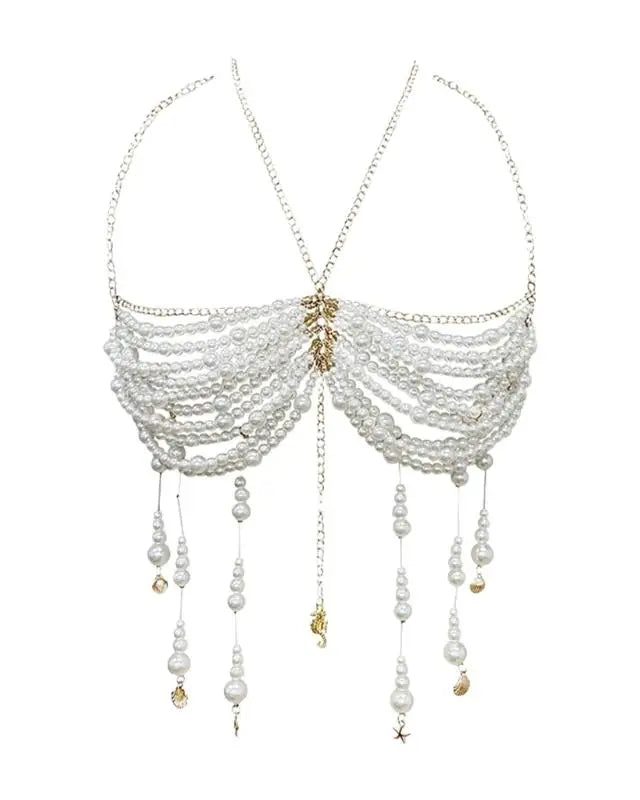 Brisa Pearl Bodychain Bra | Lavah Intimates