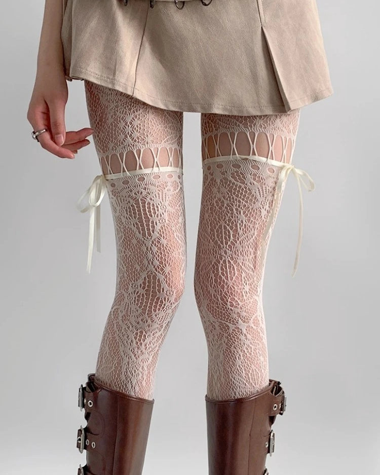 Enchanted Lace Thigh High Stockings | Lavah Intimates