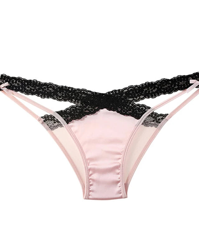 Elegant Cross Band Lace Panties | Lavah Intimates