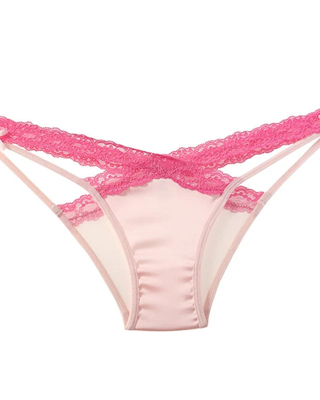 Elegant Cross Band Lace Panties | Lavah Intimates