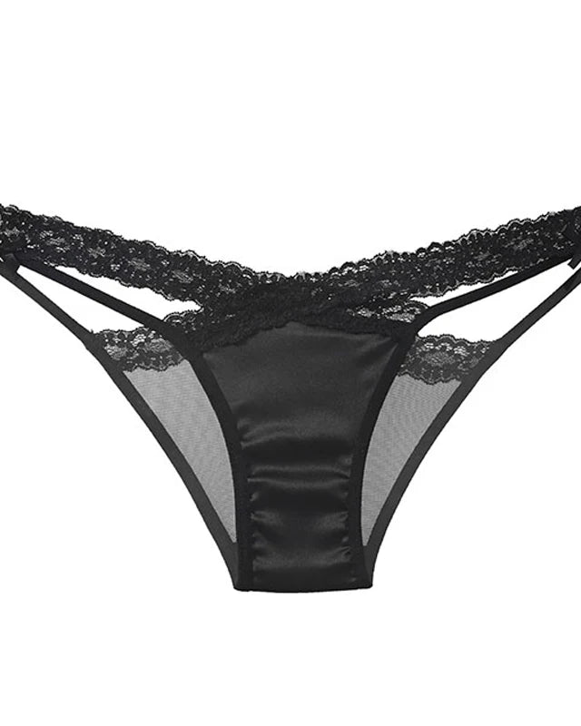 Elegant Cross Band Lace Panties | Lavah Intimates