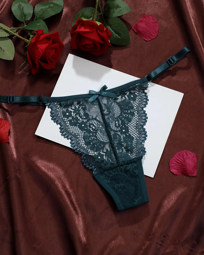 Farah Adjustable Lace Thong | Lavah Intimates