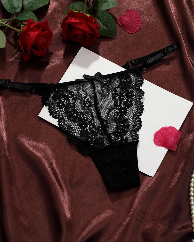Farah Adjustable Lace Thong | Lavah Intimates