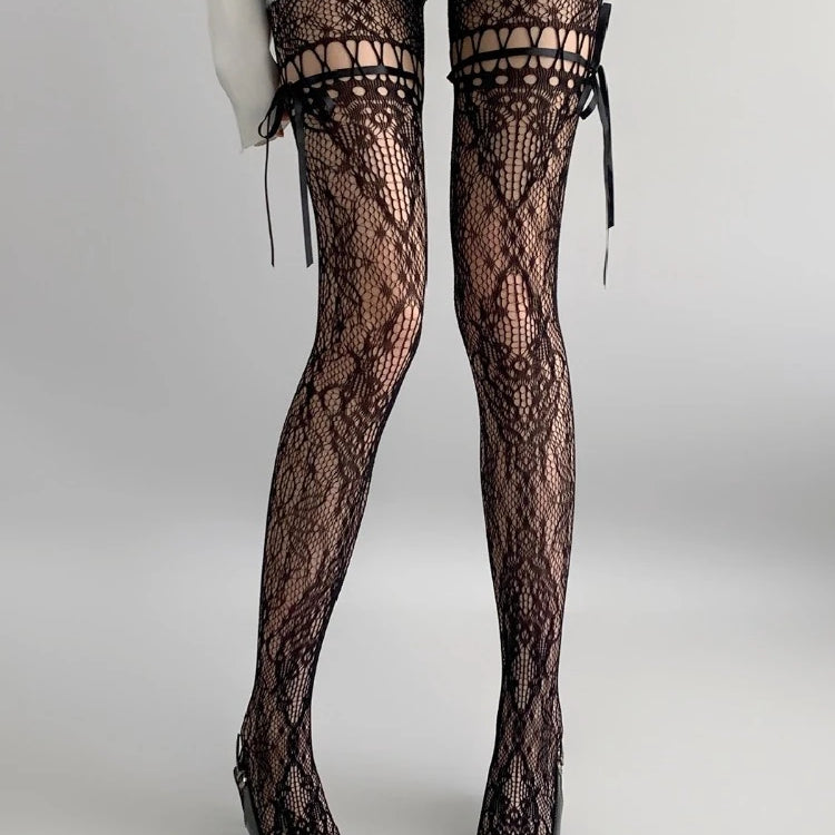 Enchanted Lace Thigh High Stockings | Lavah Intimates
