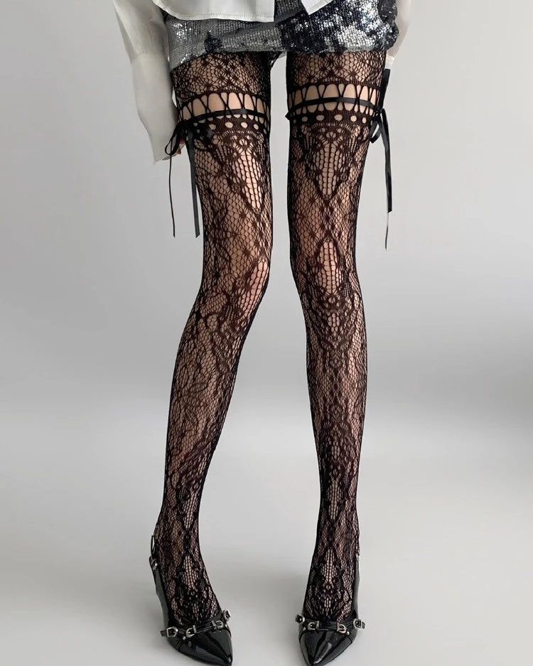 Enchanted Lace Thigh High Stockings | Lavah Intimates
