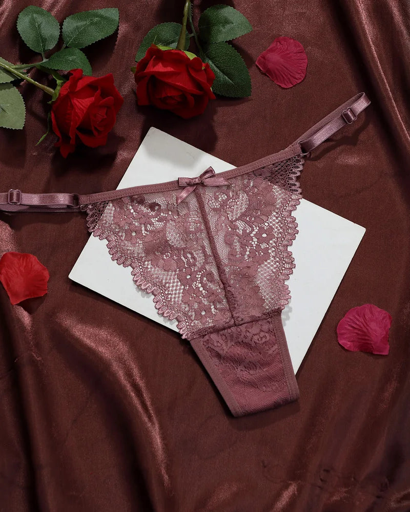 Farah Adjustable Lace Thong | Lavah Intimates