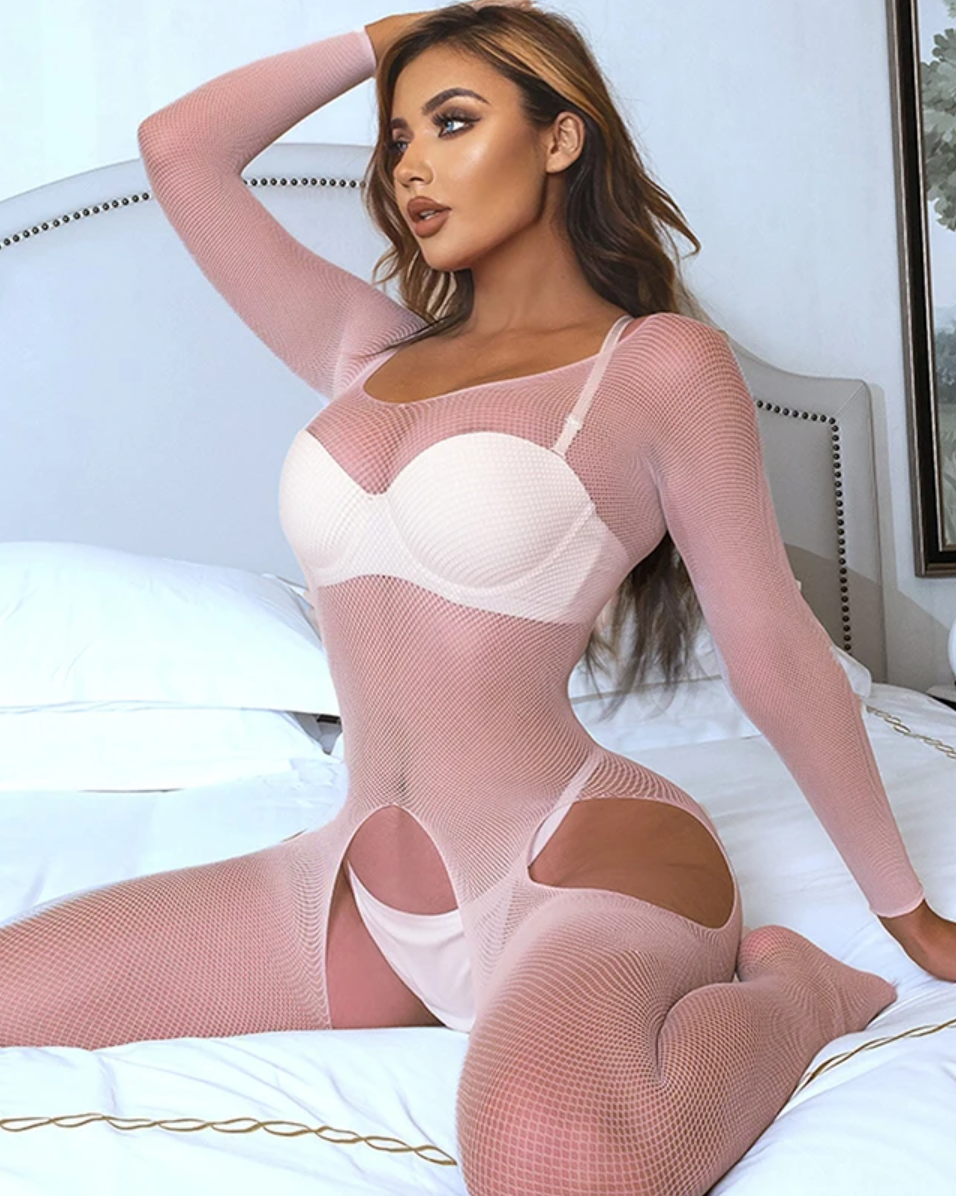 Pretty In Pink Bodystocking  LAVAH LINGERIE & INTIMATES   