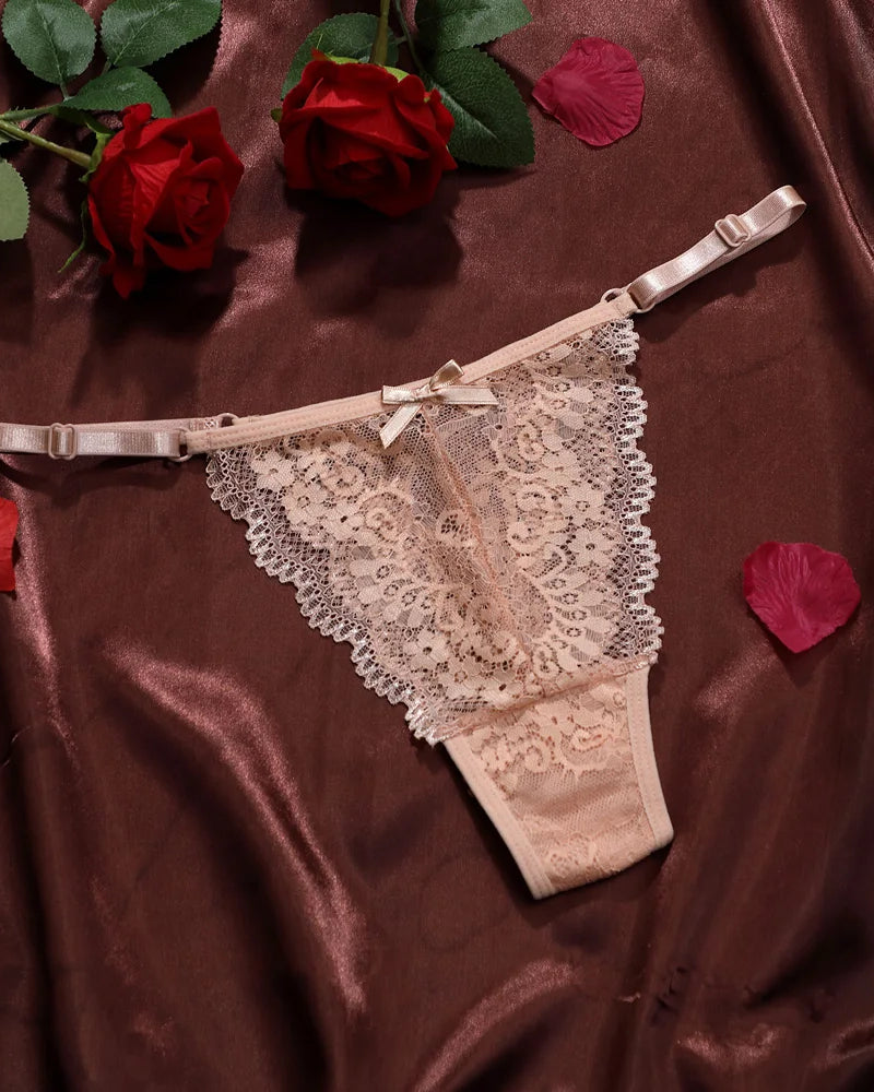 Farah Adjustable Lace Thong | Lavah Intimates