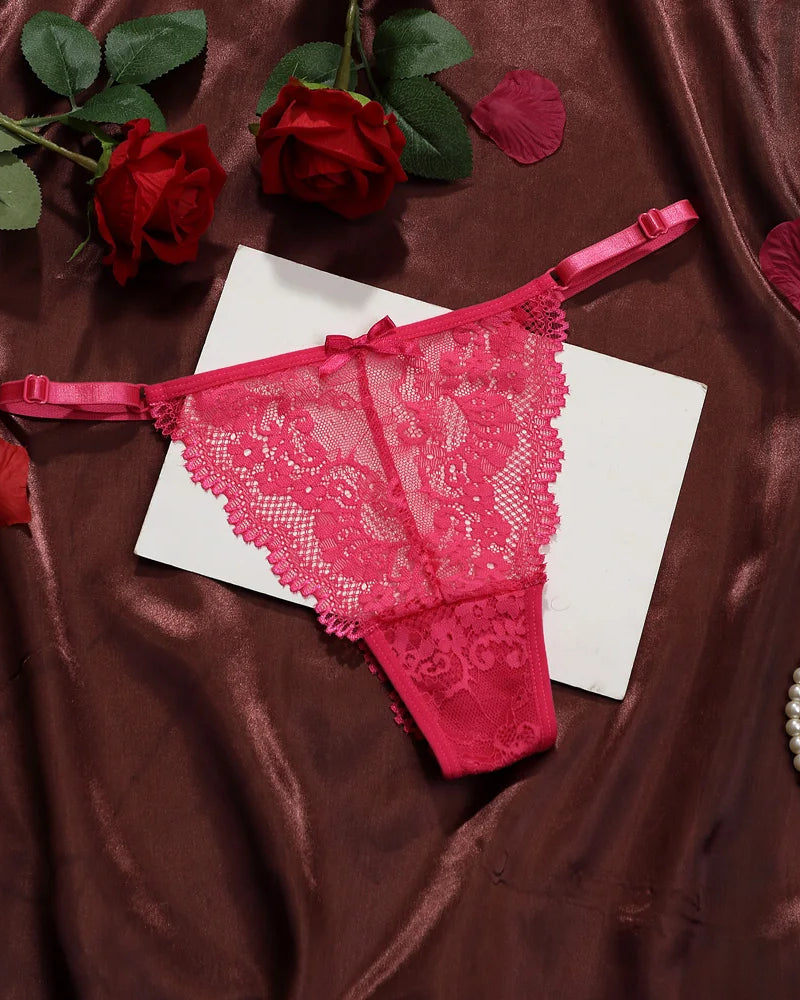 Farah Adjustable Lace Thong | Lavah Intimates