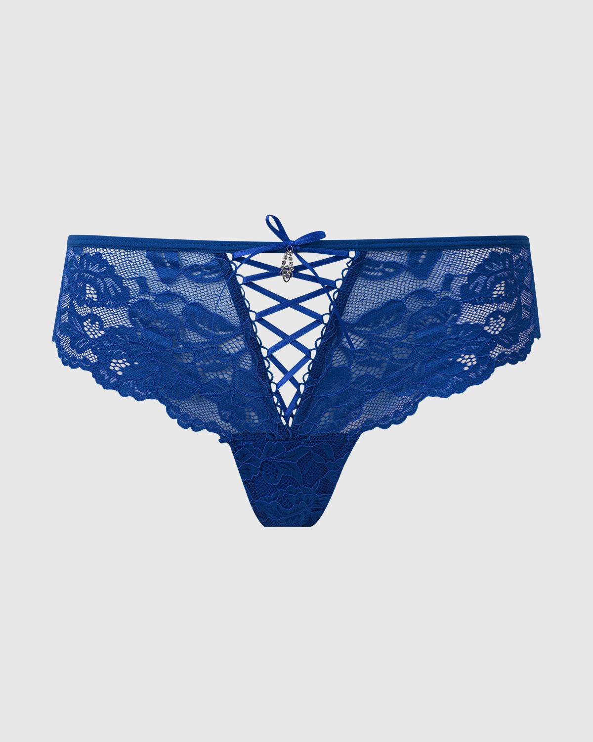 Bella Lace Up Front Lace Tanga | Lavah Intimates