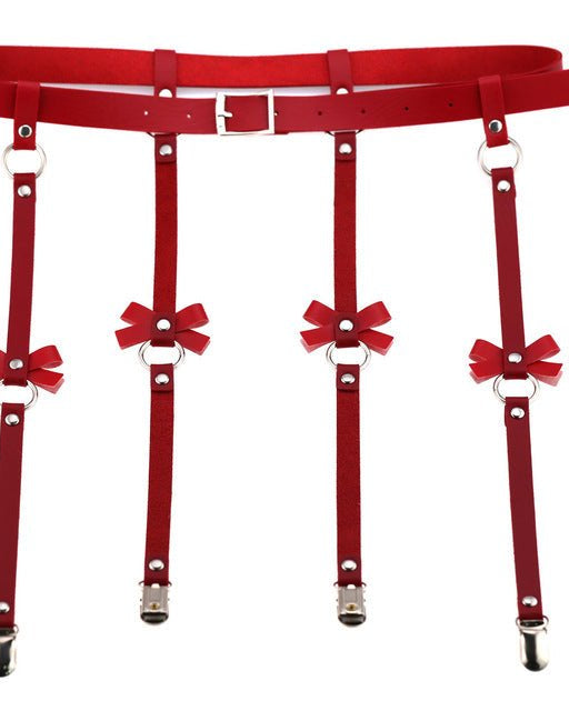 Bow Leather Garter | Lavah Intimates