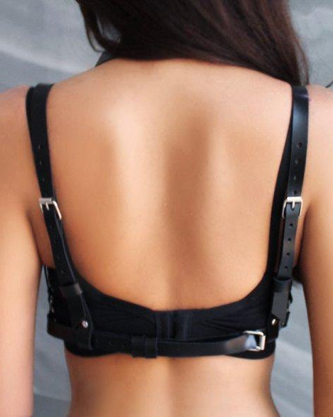 Cage Leather Leather Top | Lavah Intimates