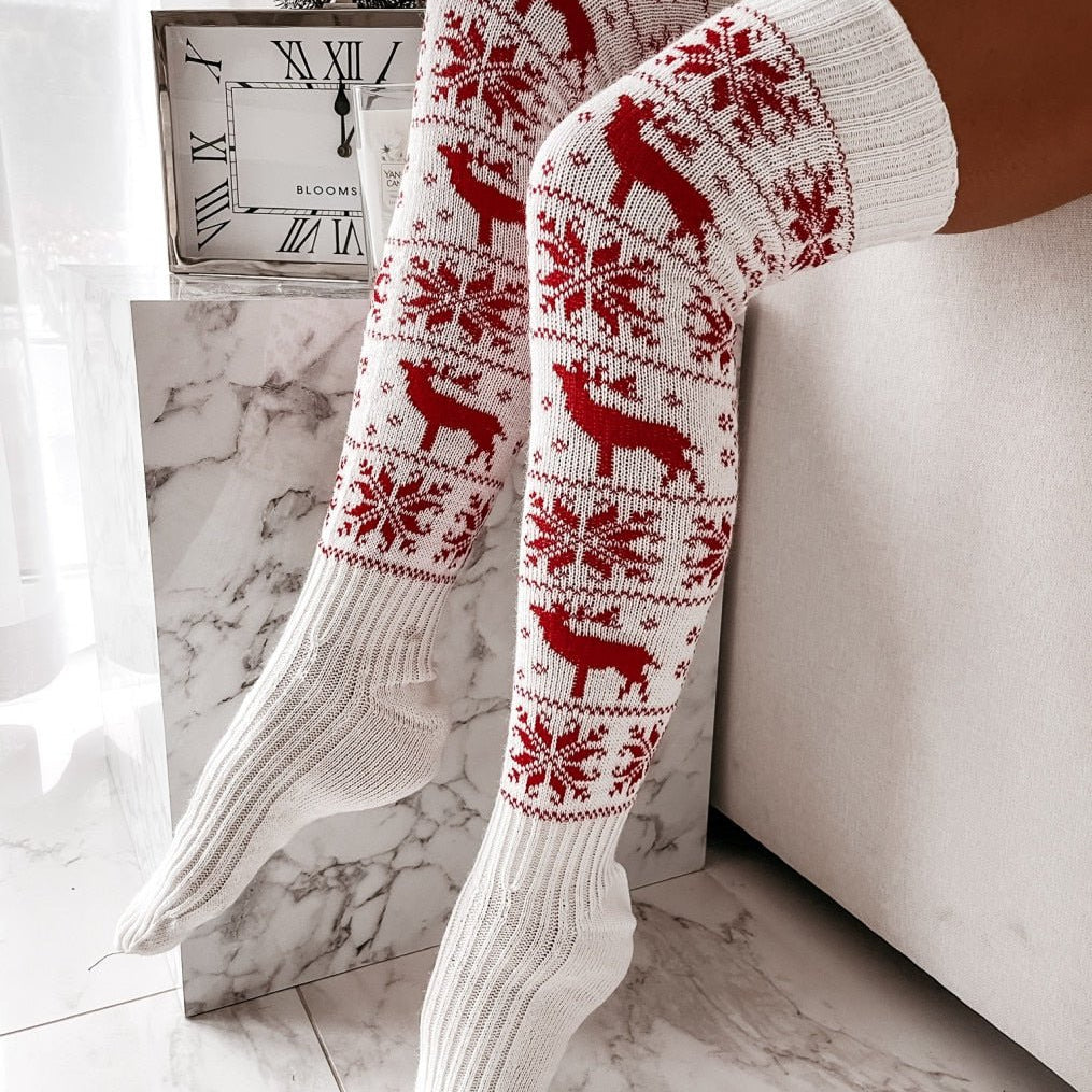Christmas Thigh High Socks | Lavah Intimates