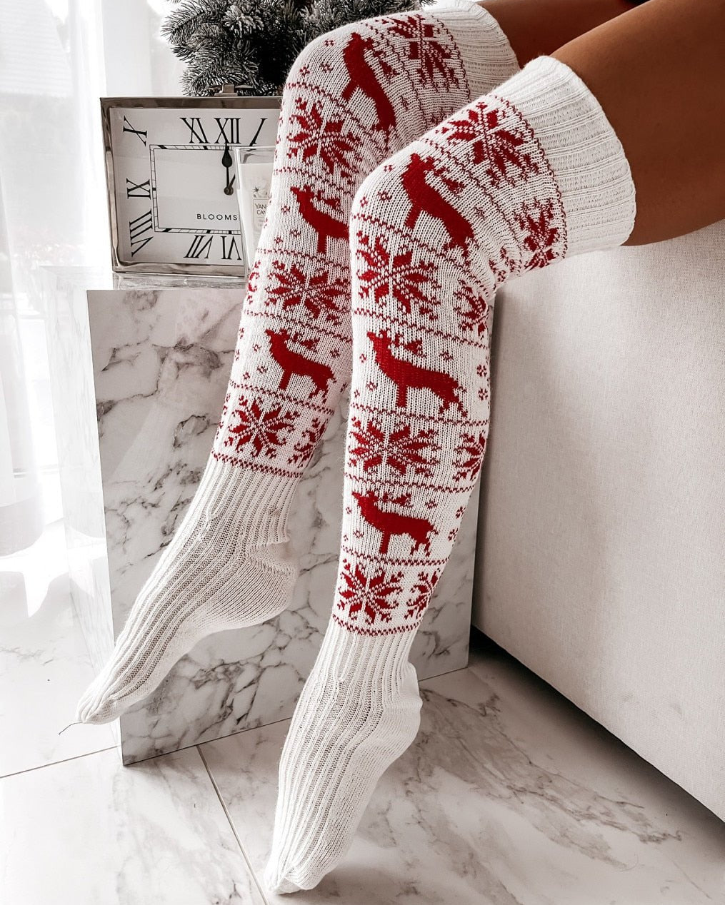 Christmas Thigh High Socks | Lavah Intimates