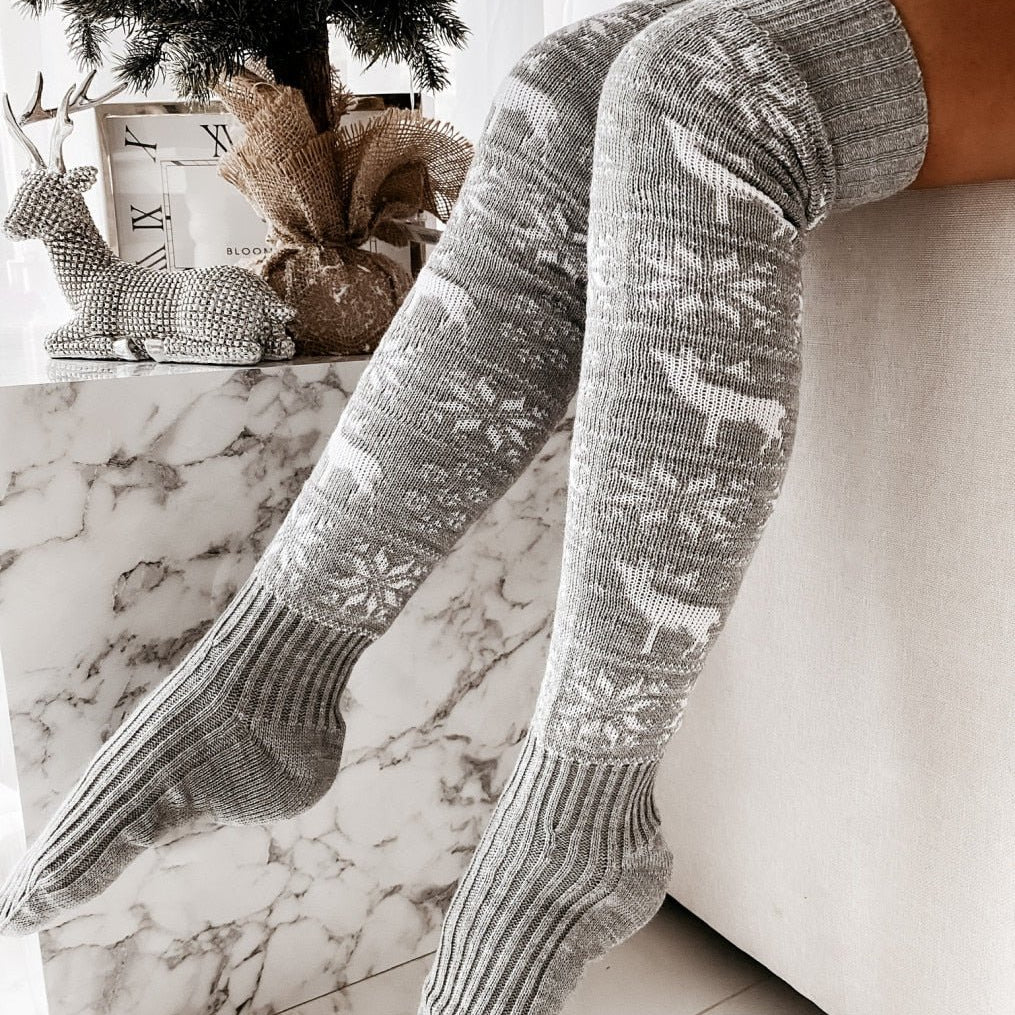 Christmas Thigh High Socks | Lavah Intimates