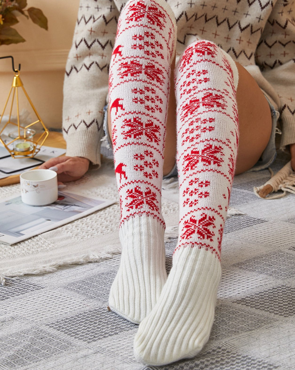 Christmas Thigh High Socks | Lavah Intimates