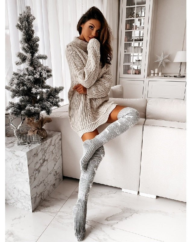 Christmas Thigh High Socks | Lavah Intimates