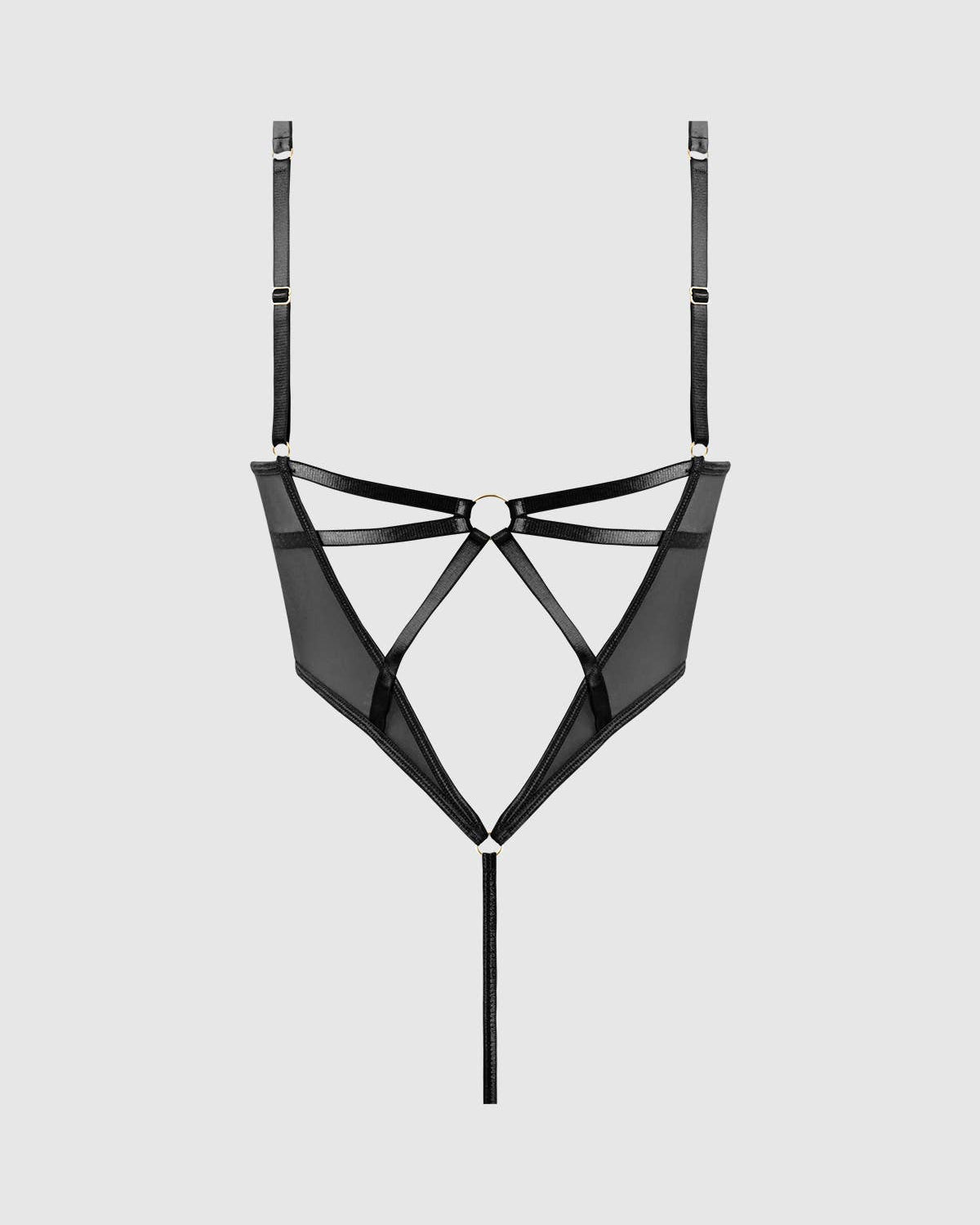 Raquel Mesh Silky Micro Underwire Bodysuit | Lavah Intimates
