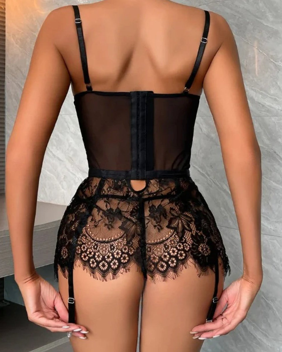 Eyelash Lace Nightgown | Lavah Intimates