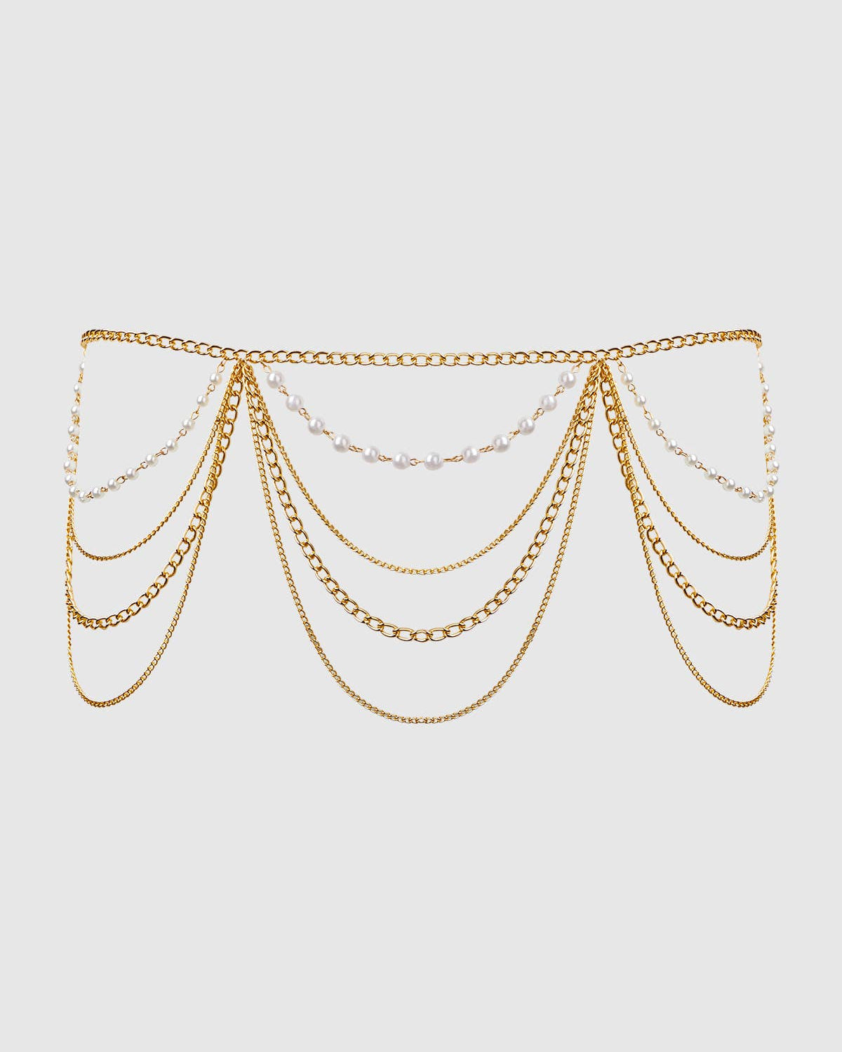 Pearl Chain Draped Garter | Lavah Intimates