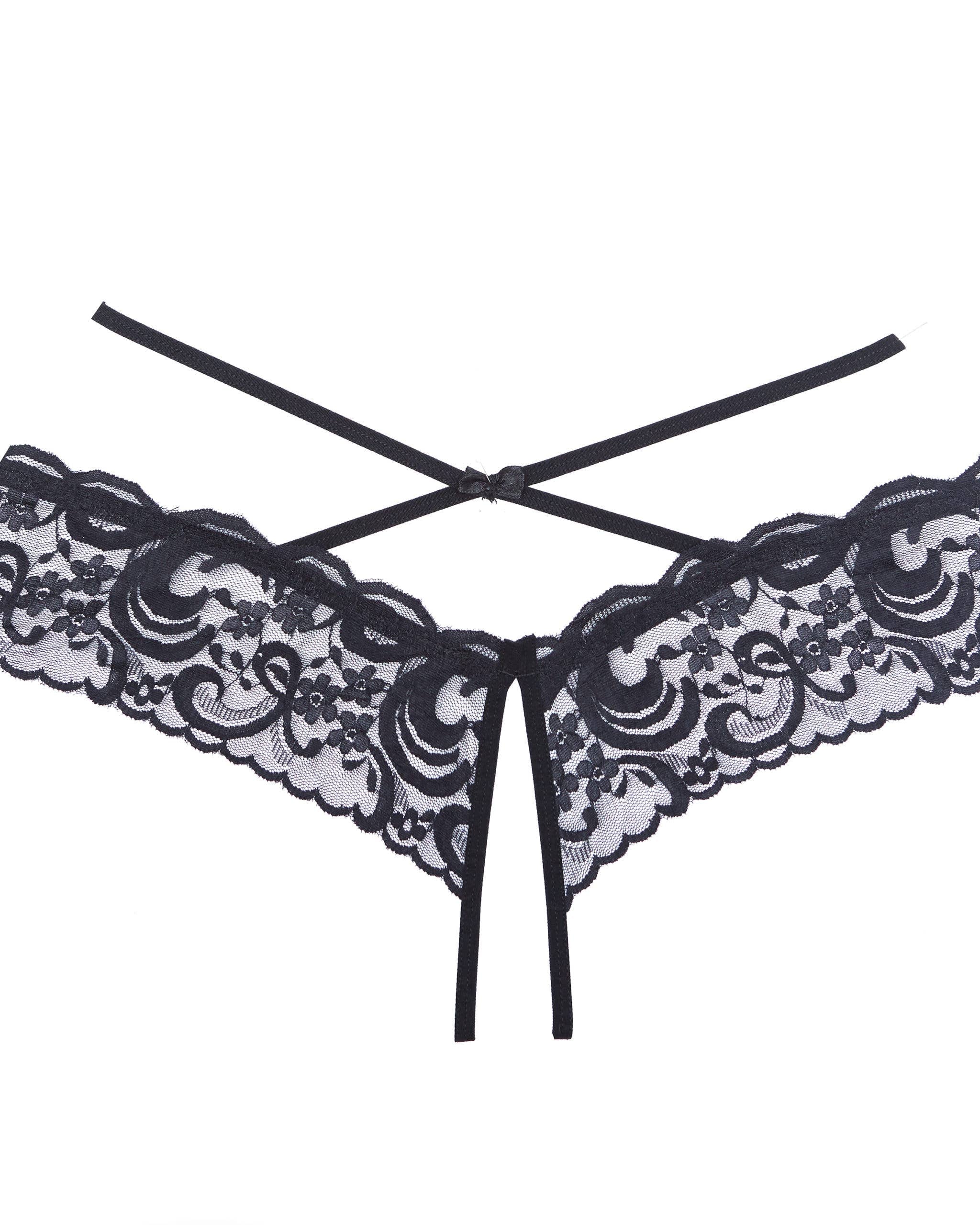 Open Panty Lace Band Criss Cross Waist Straps | Lavah Intimates