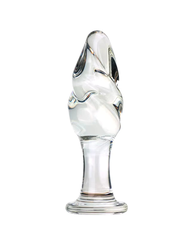Spiral Glass Anal Plug | Lavah Intimates