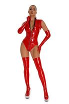 Katrina Wetlook Bodysuit - Red - LAVAH INTIMATES