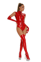 Katrina Wetlook Bodysuit - Red - LAVAH INTIMATES